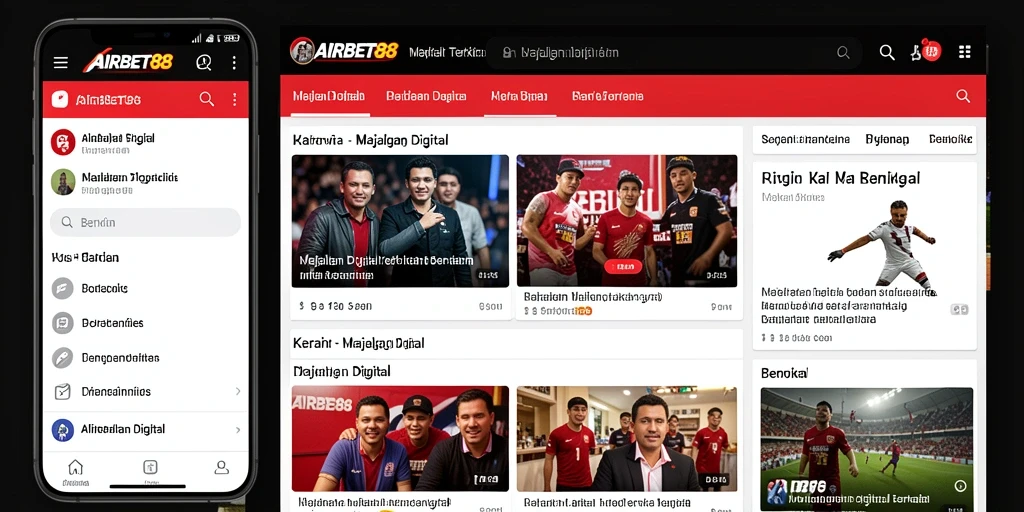 Antarmuka aplikasi AIRBET88 yang user-friendly dan informatif.