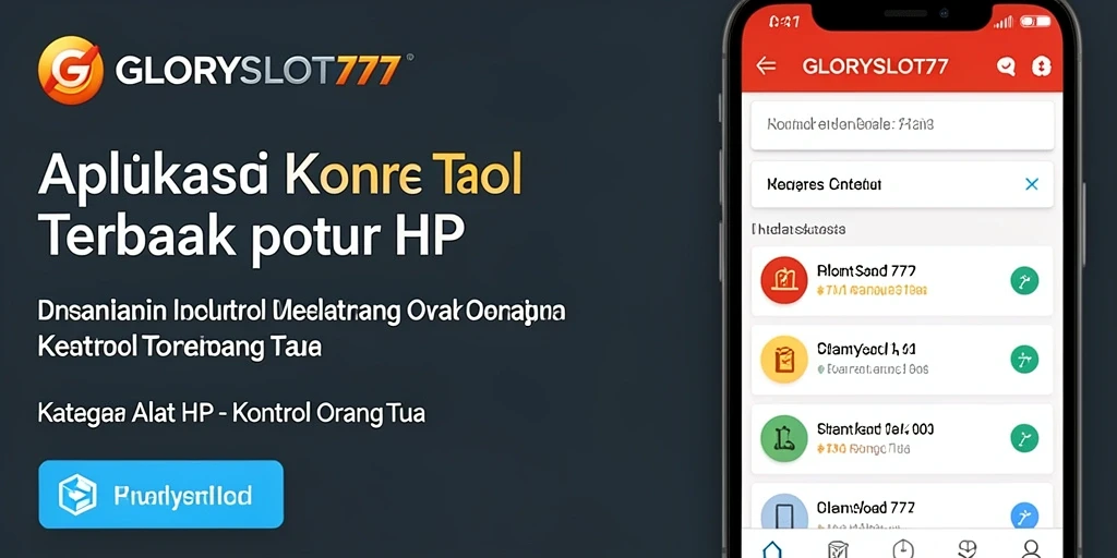 Antarmuka aplikasi GLORYSLOT777 untuk kontrol orang tua yang intuitif.