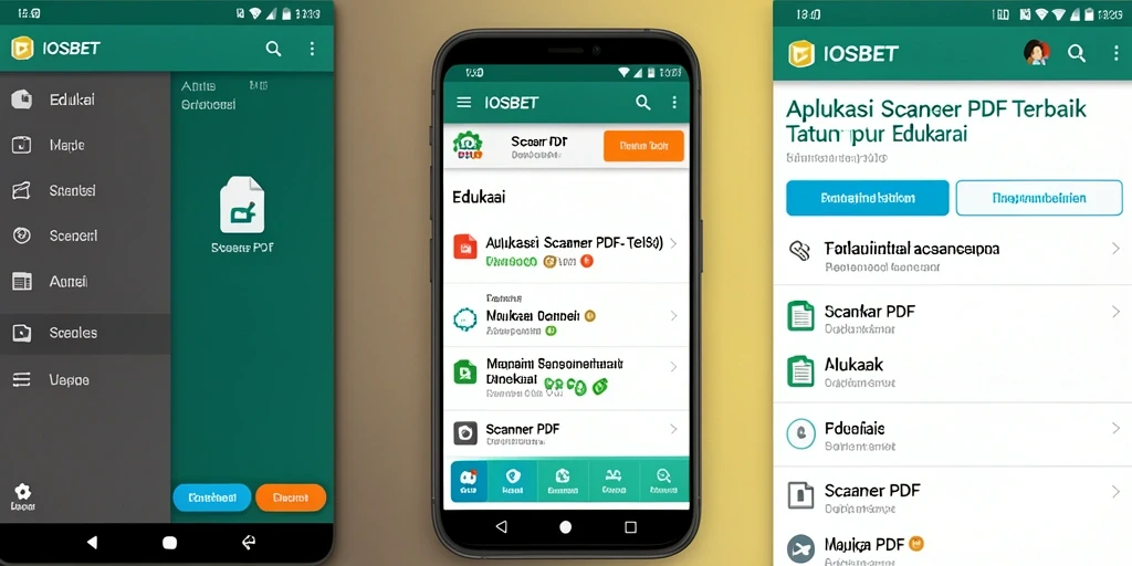 Antarmuka IOSBET menampilkan fitur pemindaian PDF yang sederhana dan efisien.