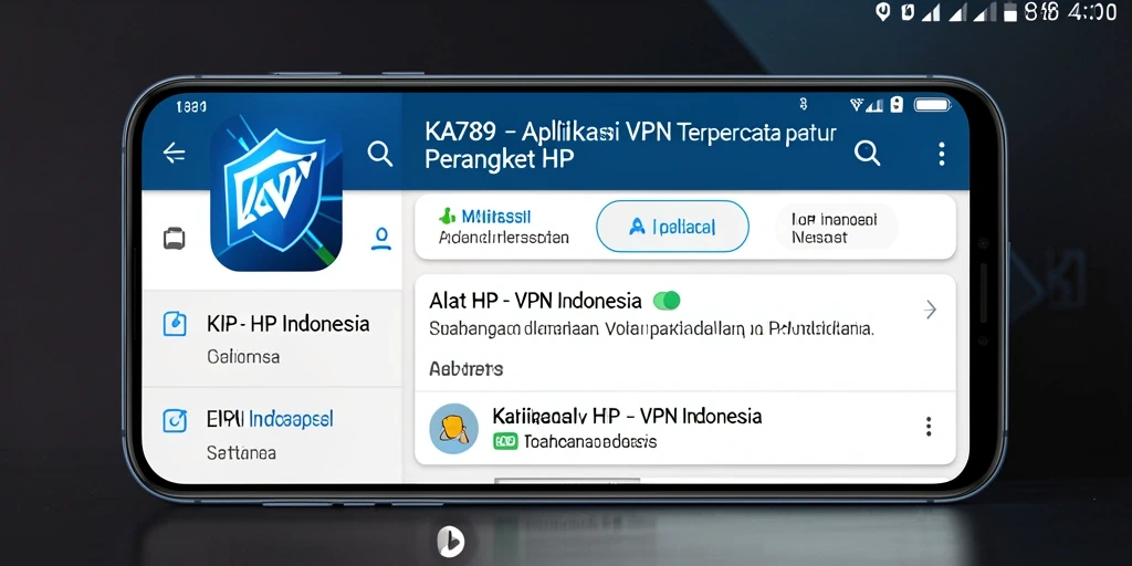 Tampilan antarmuka utama KA789 yang sederhana dan intuitif.