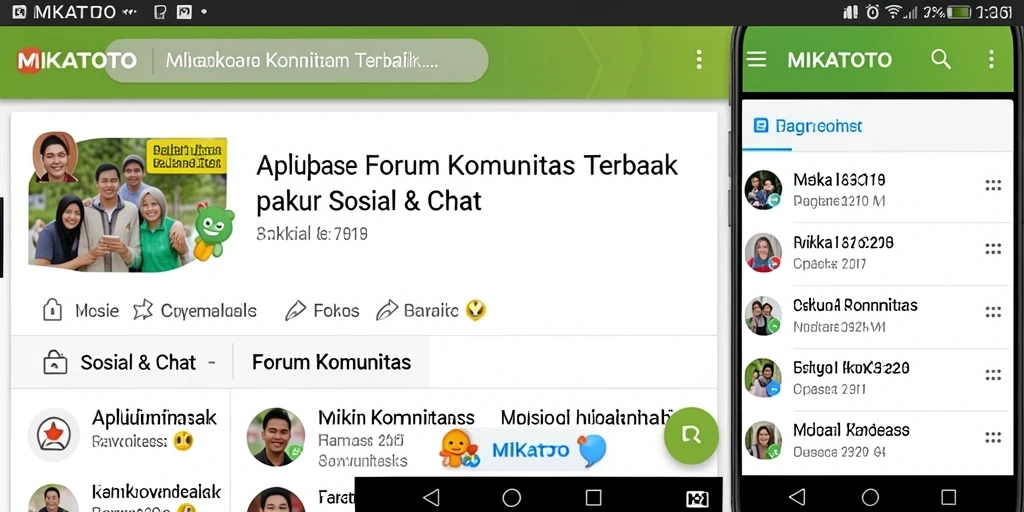 Antarmuka MIKATOTO yang interaktif dan menarik untuk komunitas.