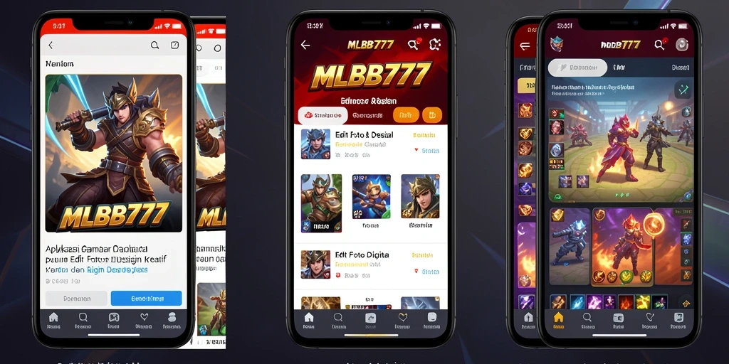 Antarmuka pengguna MLBB777 yang intuitif dan menarik.