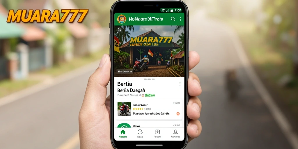 Tampilan antarmuka aplikasi MUARA777 yang informatif dan menarik.