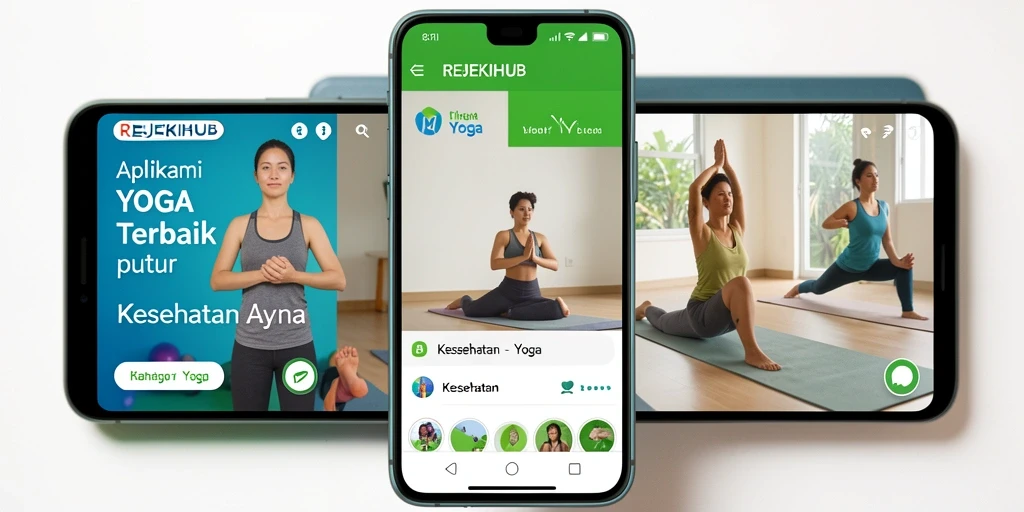 Tampilan antarmuka REJEKIHUB yang intuitif untuk latihan Yoga.